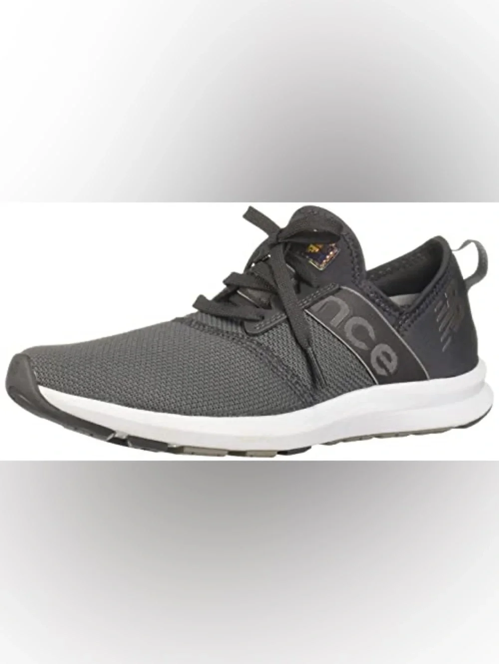 New Balance Women’s Dark Gray Knit Lace-Up Sneakers